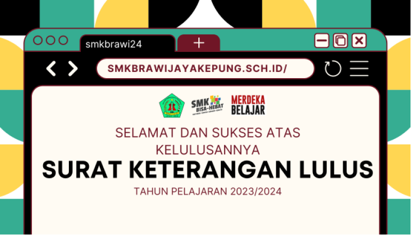 Surat Keterangan Lulus Tahun Pelajaran 2023/2024